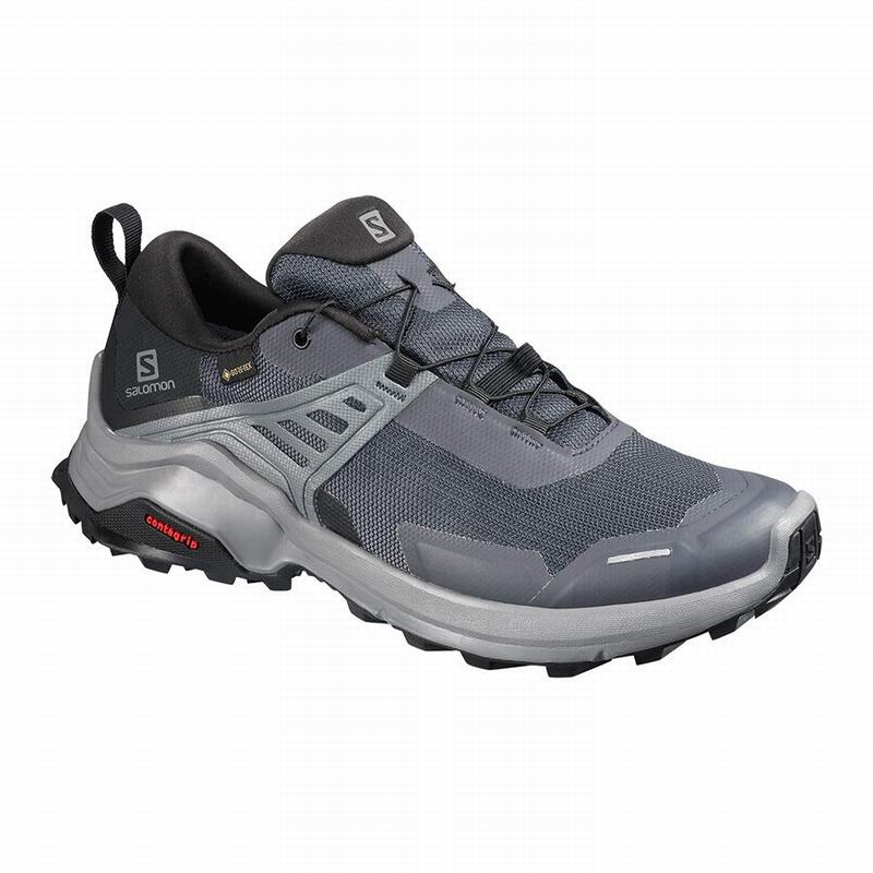 Salomon X RAISE GORE-TEX Zapatillas Trekking Mujer - Azules Oscuro / Negras - Colombia (37928-XPUZ)